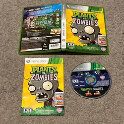 Plants Vs Zombies Xbox 360 Video Game Complete CIB w/ Manual