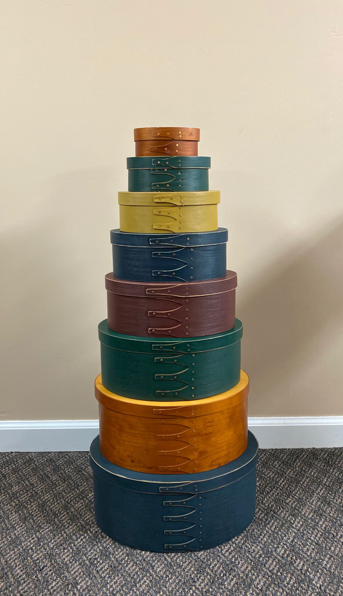 8 Stackable Shaker Boxes