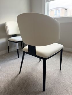 Povison Dining Chairs Set of 4 (Beige & Black) – $850 OBO