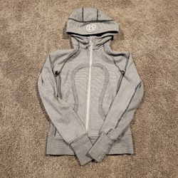 Lululemon Womens Limited Ed You Are Beautiful Scuba Stripe Hoodie sz 4 