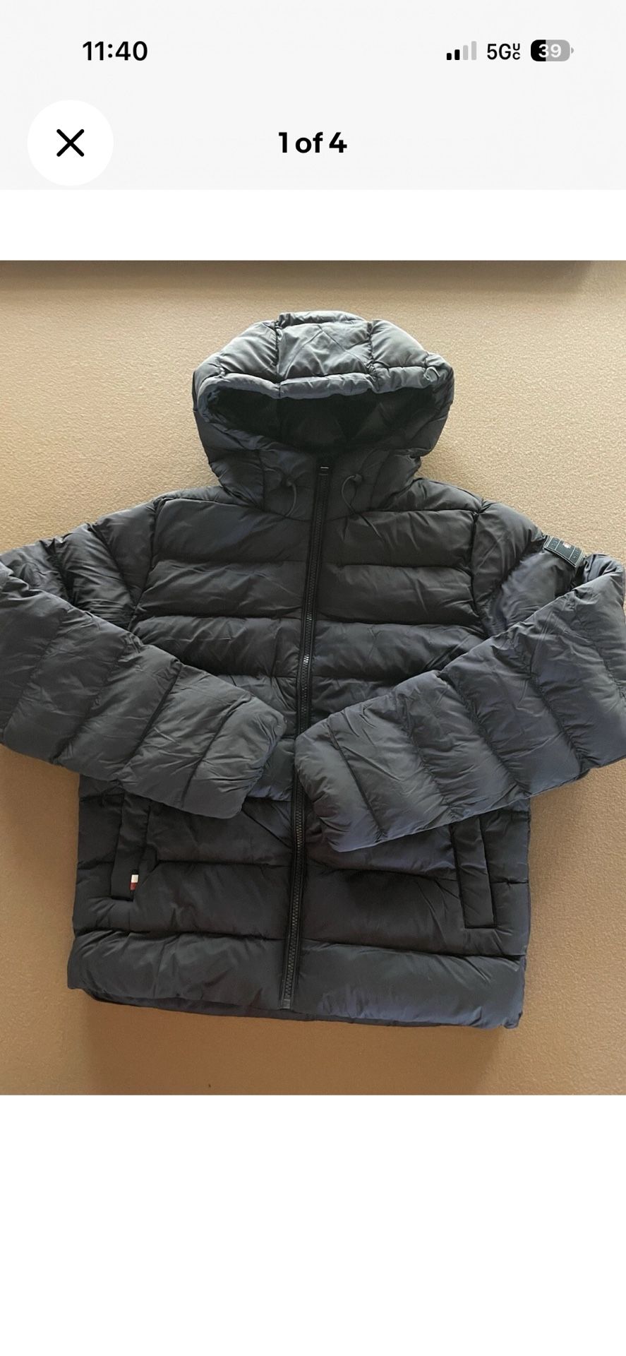 Tommy Hilfiger Ladies' Quilted Jacket, Black Size SP (Small, Petite)