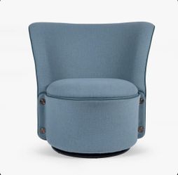 Barrel Style Full Swivel Accent Chair