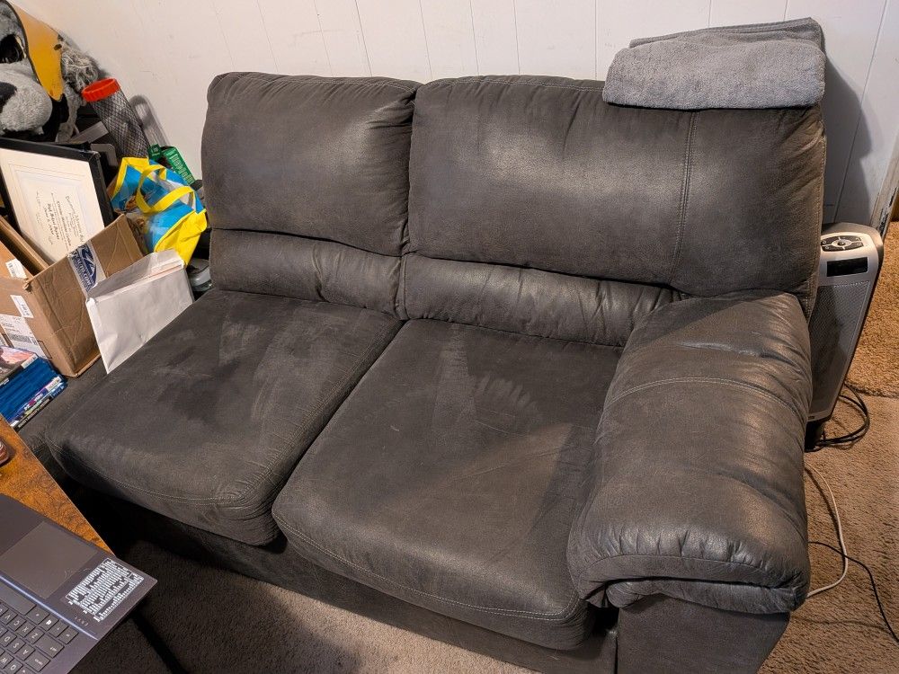 Ashley Furniture Brand Couch Pieces - Grey **Read Full Description**