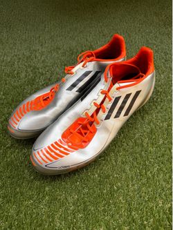 adidas F50 adiZero TRX FG Synthetic 2011 Silver/Orange Size US 12