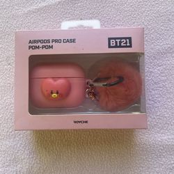 BY21 AirPods Pro case and keychain, new