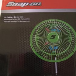 Snap On Led Clock Fan 