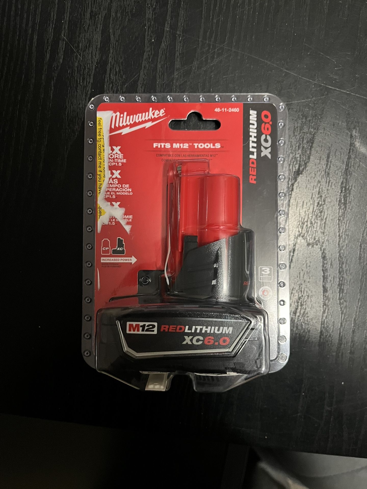 Milwaukee M12 Battery 6.0Ah Brand New 