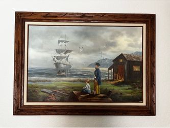 Hand painting by Kenneth Suess purchased in Tarpon Springs.