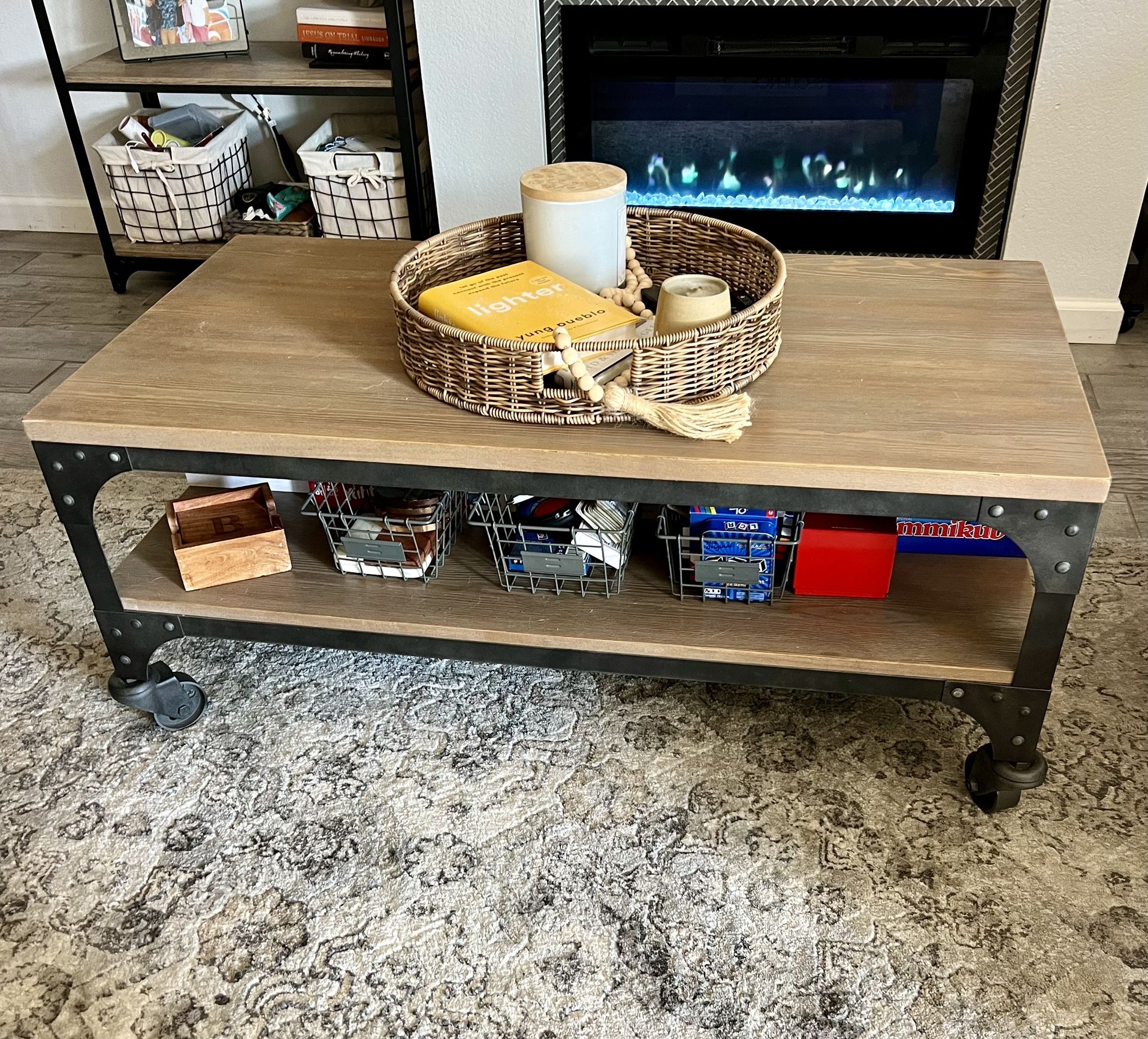 Industrial-Style Coffee Table