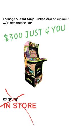Brand new up1 Teenage NInja Turtles arcade gaming console with riser