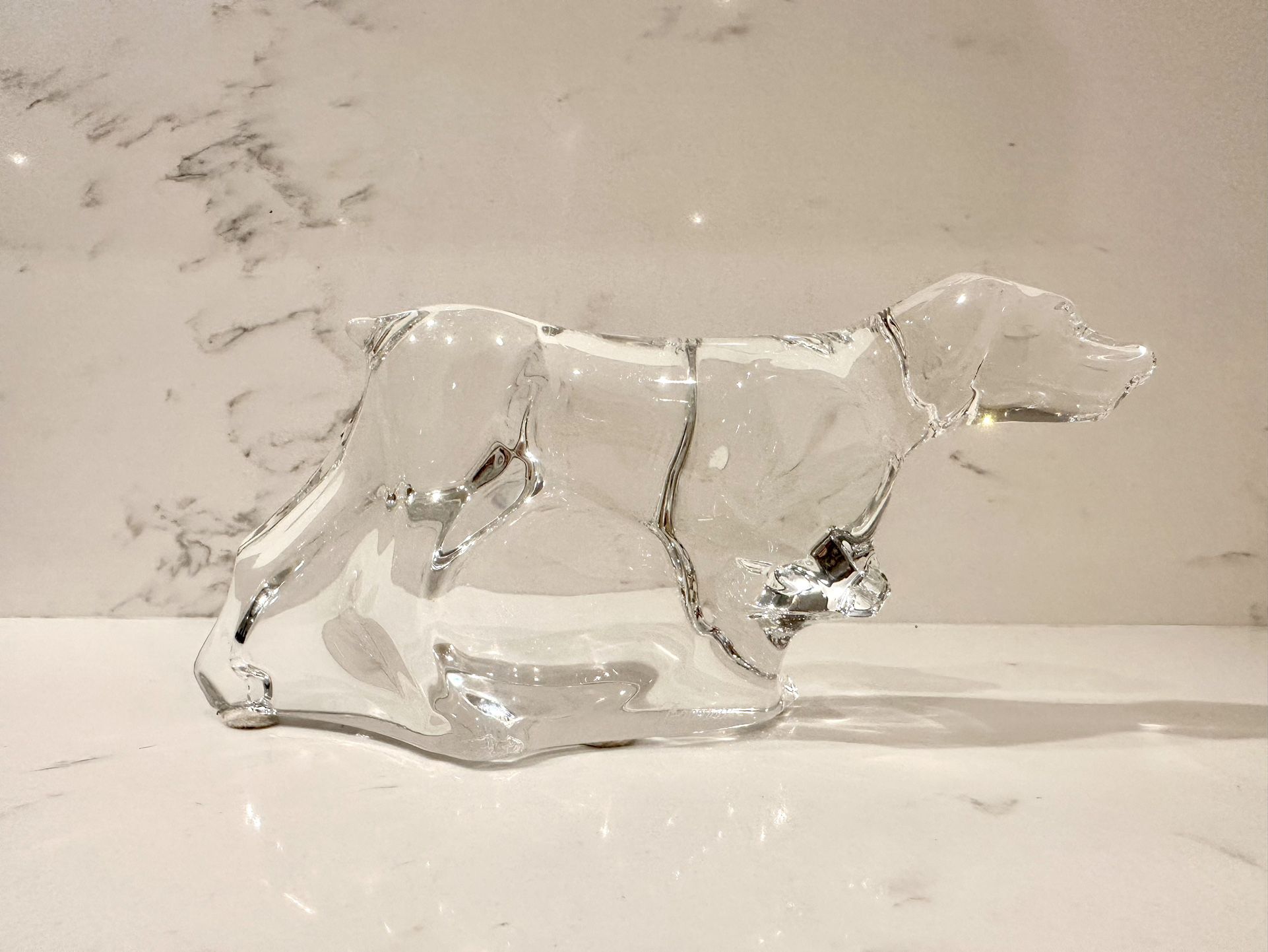Baccarat Crystal Pointer Dog Figurine