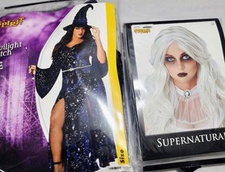Twilight witch + size Halloween costume w/wig