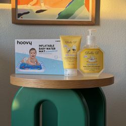 Inflatable Baby Water Mat AND Bella B Wash/lotion Set 