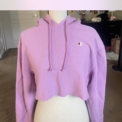 cropped champion hoodie