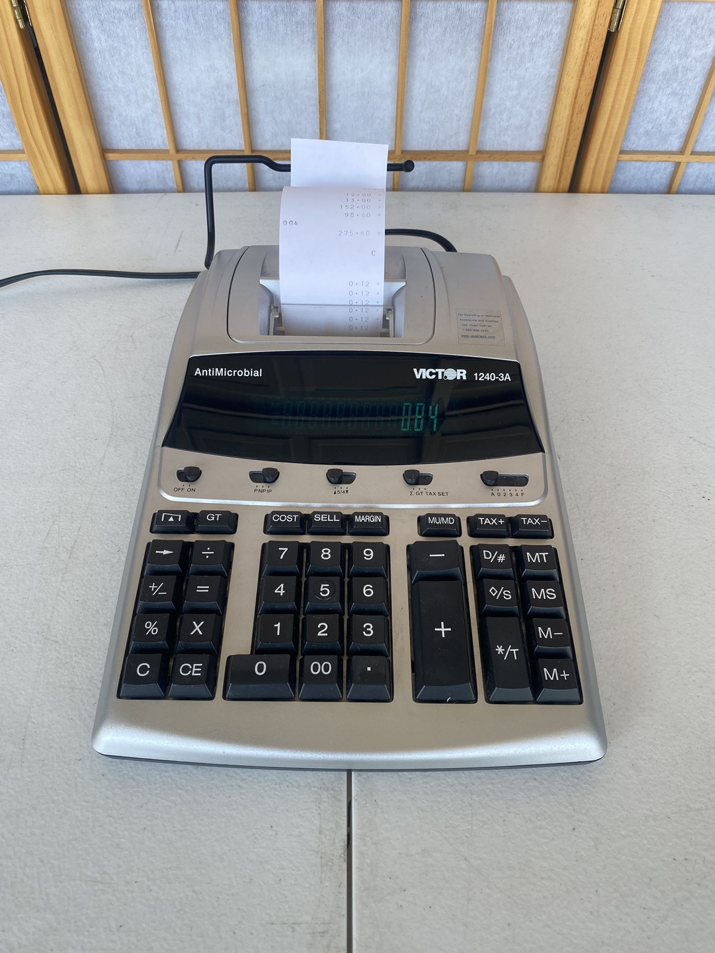 Victor 1240-3A Paper Print Calculator
