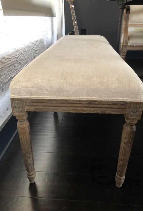 2 Restoration hardware bench’s 275 for the pair for Sale in Los