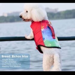 Dog Life Jacket Small New 