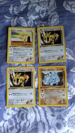 1st edition Blaine pokemon cards MINT