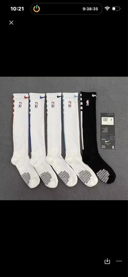 Nike NBA Elite Knee High On-Court Socks, Knee Highs, Scrunchies, Size Large, New, Multiple Colors