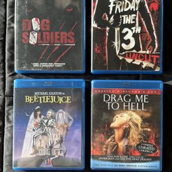 Blu Ray - 4 Horror Films (Used In Great Condition)