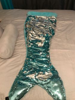Mermaid tail blanket