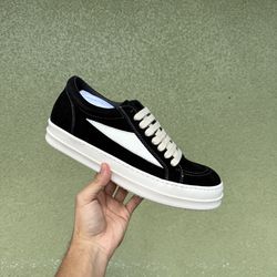 RICK OWENS Black Temple Vintage Sneakers