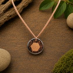 Buddha Lotus Orgonite Pendant Necklace, Flower of Life Necklace, Shungite Crystal Pendant, Quartz Crystal Jewelry, Copper Cuban Chain

Buddha Lotus Or