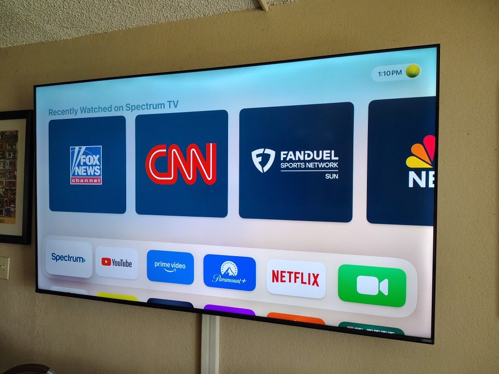 75 INCH Visio TV with Apple TV Any Reasonable Offer Welcome 