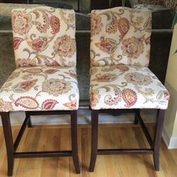 Pier 1 Imports Floral Chairs Pair 