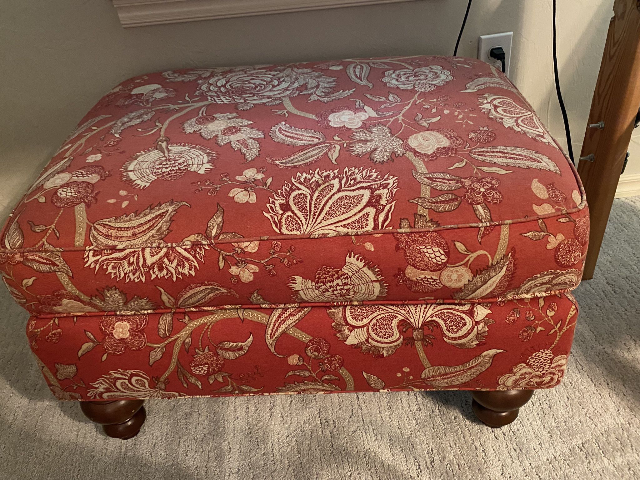 Colorful Upholstered Ottoman