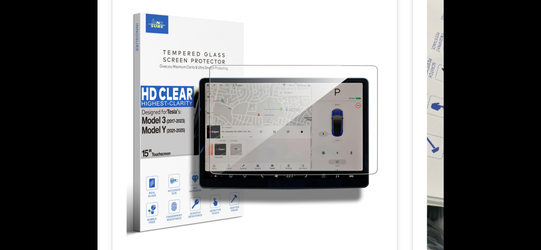 Tempered Glass Screen Protector Designed For Tesla Model 3 (2017-2023), Model Y (2021-2025)