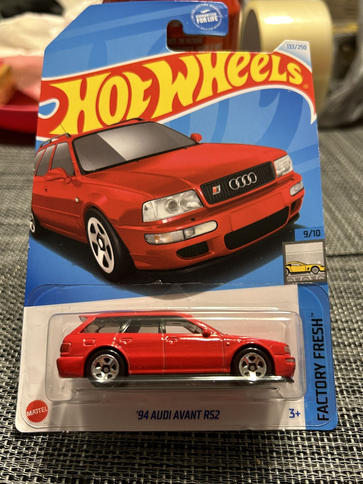 2024 Hot Wheels Factory Fresh ‘94 Audi Avant RS2, 133/250 Red