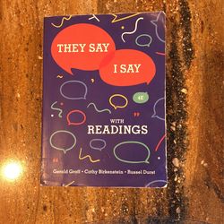 They Say I Say Textbook