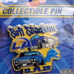 Los Angeles Rams VS Detroit Lions Game Pin 