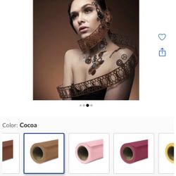 New, unopened.  Savage Widetone Seamless Background Paper, 86" x 36' Cocoa 