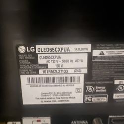 LG CX 65 Inch - For parts/Repair