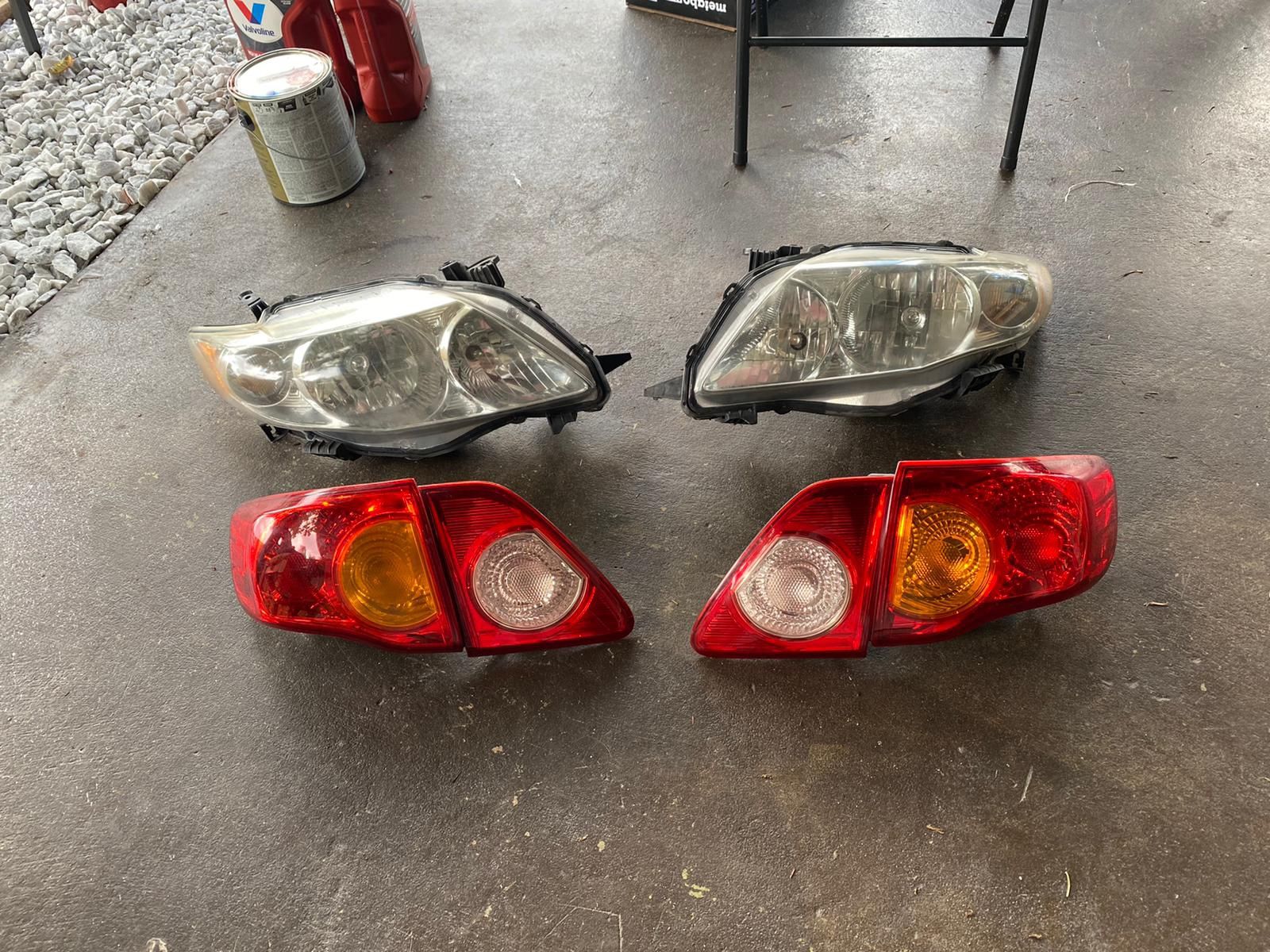 Toyota Corolla 2010 LE Front And Back Headlights (Used)