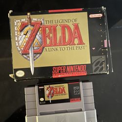 SNES LEGEND OF ZELDA WITH BOX/ Manual