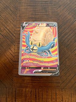 Pokemon Omastar V Full Art 174/195 Silver Tempest Near Mint