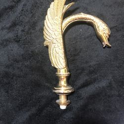 Vintage 1990 Polished Brass Faucet Swan For Bathtub Or Sink