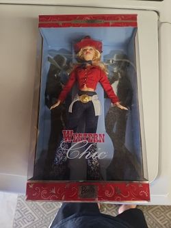 2001 barbie western chic. NIB