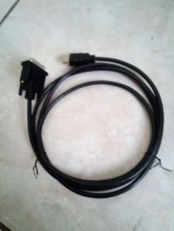 HDMI cable to DVI d cable $15.