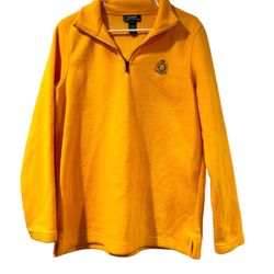 Lauren Ralph Lauren Men's 1/4 Zip Embroidered Crown Logo Fleece Sweater  -S