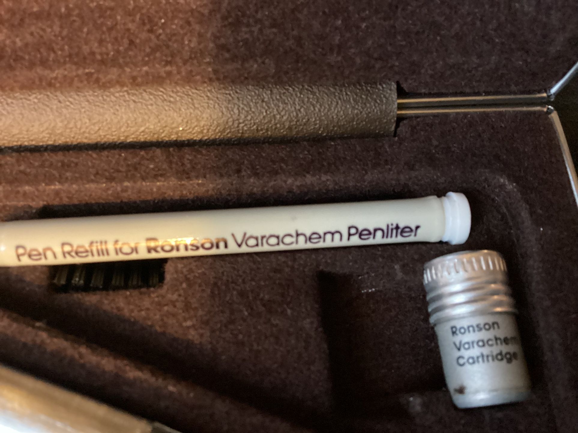 Vintage Ronson Pen Lighter Varachem Penliter Ink Pen Inkpen in