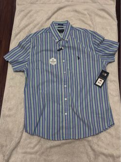 U.S. Polo Assn. Striped Short Sleeve Button-Down Shirt