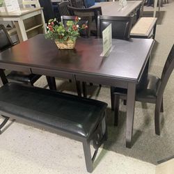 OM• $38 Initial • Brand New Ebony Dining Set