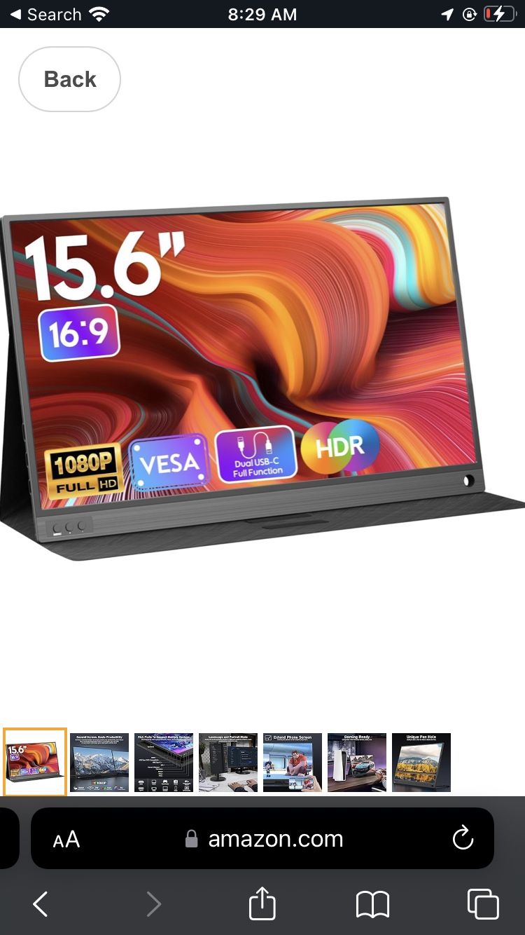 Portable Monitor 16.5 Inch