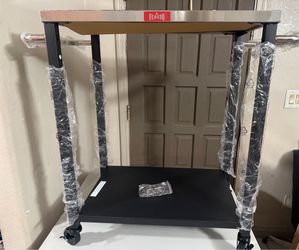 34 in. Rolling Grill Cart