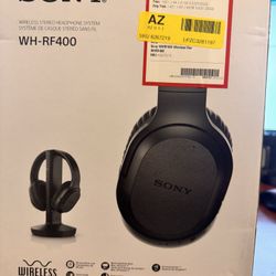 Sony RF400 Wireless Home Theater Headphones for Watching TV (WHRF400), Black, 2.9 (Requires use of RCA Audio Out or Headphone Jack on Television)