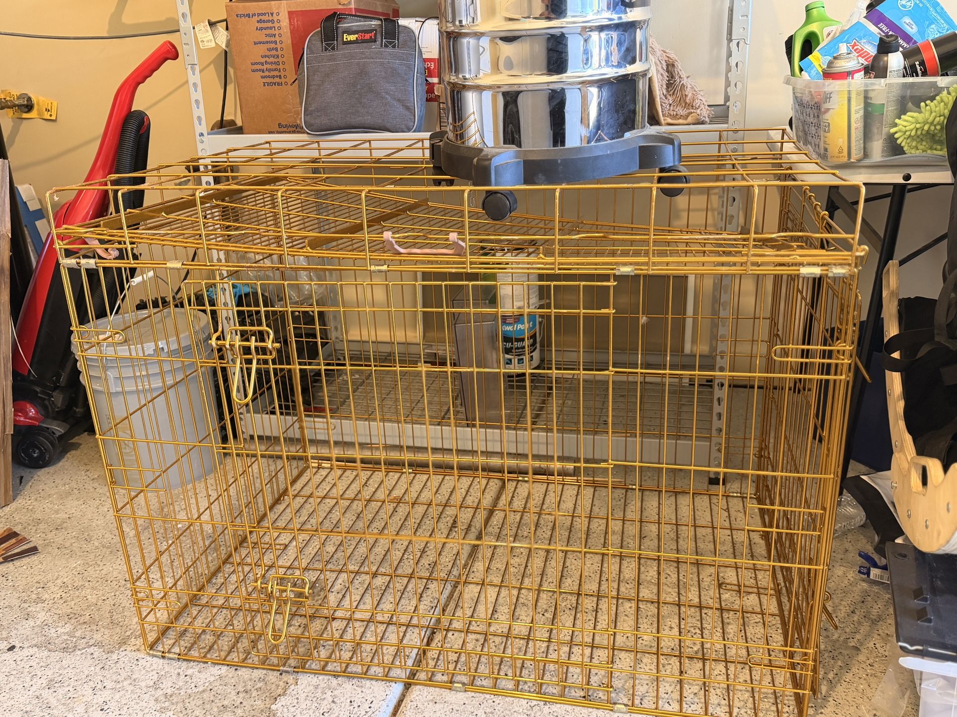 Gold Dog Crate Large